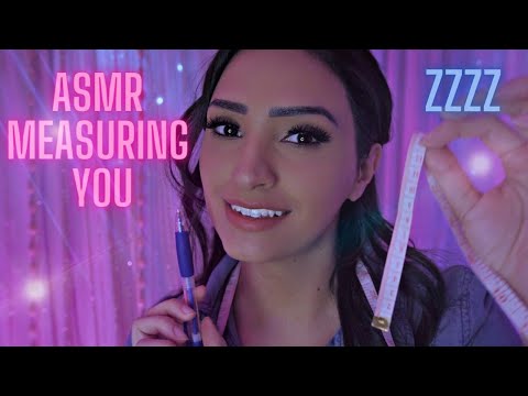 ASMR MEASURING YOU 📏 Writing Sounds, Inaudible Whispers, Personal Attention, Mouth Sounds, Roleplay