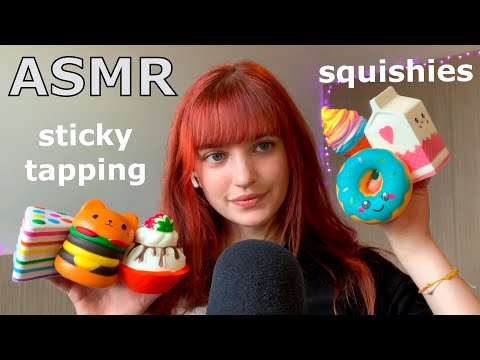 ASMR ~ Squishies! Sticky Tapping/Squishing (No Talking for Study/Sleep)