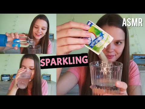 ASMR Sparkling Water and Plastic Tingles (Eat to Ear Sounds)