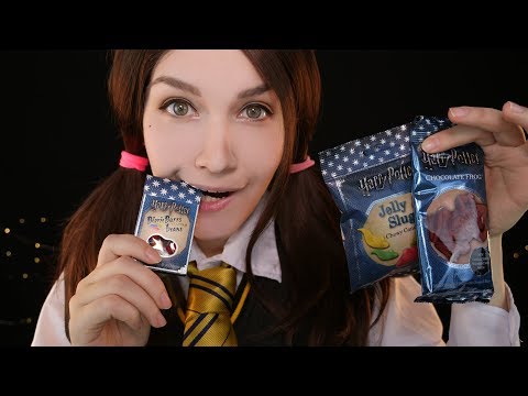 ASMR 🍬 Harry Potter Jelly Beans 🍫 (EATING SOUNDS) 🧙| АСМР  Итинг Сладостей из Гарри Поттера 🍭