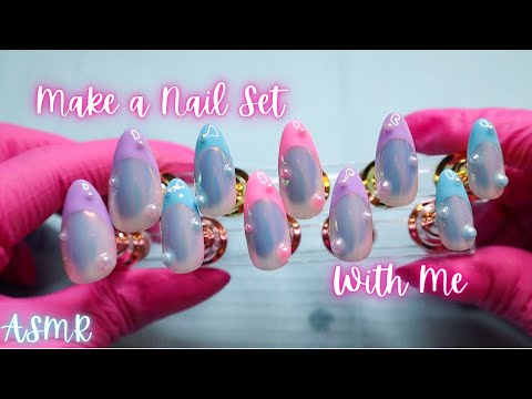 ASMR | Make A Nail Set With Me 💅🏼(Ft. Nail Reserve Haul & Swatches)✨Whispered Voiceover✨