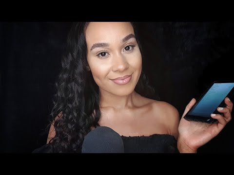 ASMR Tracing Your Name Pt. 2 (Soft Whispers, Finger tracing, Tongue Clicking)
