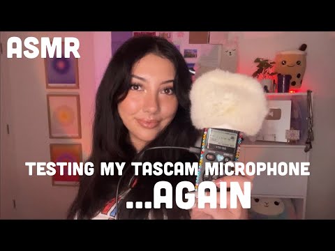 ASMR with my tascam microphone 🎤💘 mouth sounds + random triggers