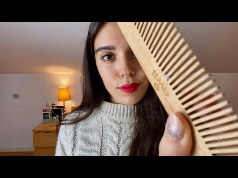 ASMR ITA | Chiacchiere in close-up whispering & visual triggers • Camera combing • riflessioni