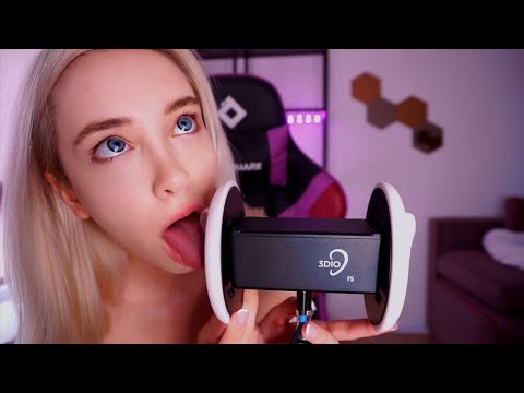 ASMR Close Earlicking💓Intensive Licking And Eating💓Ear Licking Insomnia Treatment😴 *use headphones*