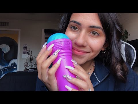 ASMR echo microphone tapping and scratching! | Custom Video