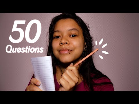 ASMR FR | 50 QUESTIONS sur une échelle de 1 à 10 ✍️