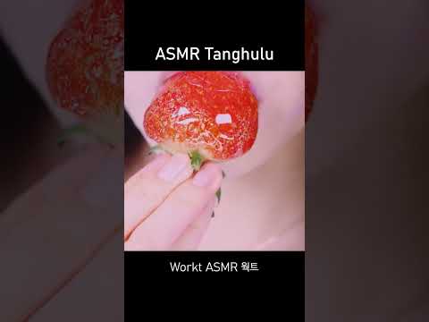 ASMR 🍓Enchanting Strawberry Tanghulu Eating Sound