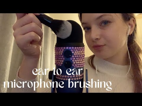 ASMR Ear to Ear Microphone Brushing | Whispered