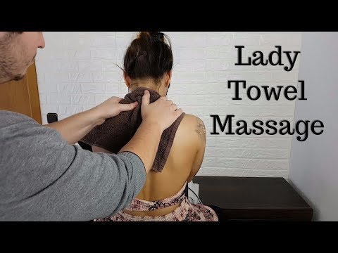 ASMR Relaxing Towel Massage For The Lady