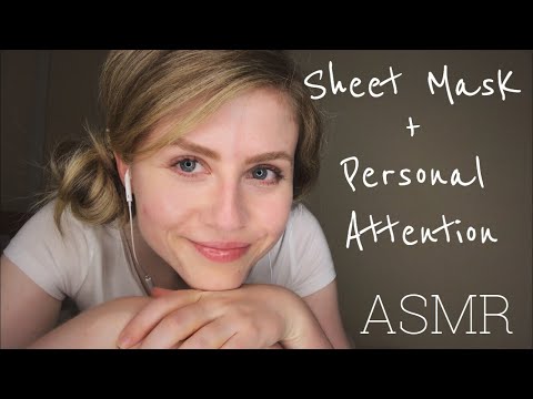 Personal Attention ASMR (Sticky Sheet Masks + Face Brushing) 🌬