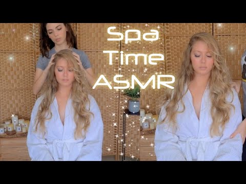 ASMR Tingly Hair Play and Scalp Massage to Help You Sleep. (Spa Roleplay &Relaxing music)+Brushing.