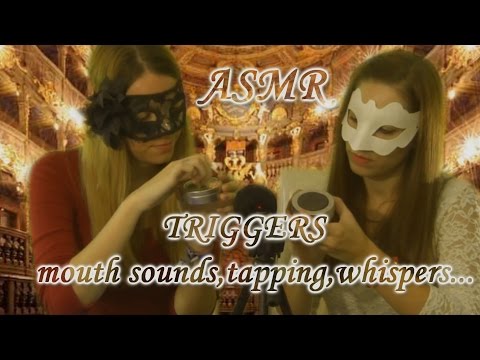ASMR español Triggers con Love ASMR (mouth sounds,whispers,tapping,magic feather)