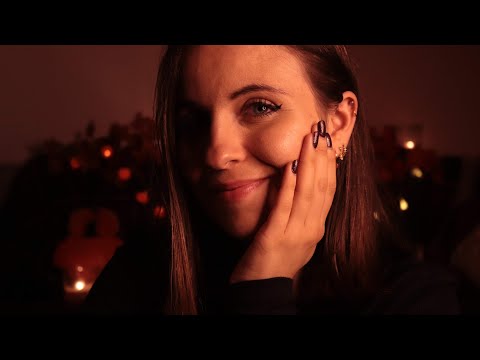 ASMR 🍂🍁☕️ Moment cosy et automnal 🍄🍁 Attentions personnelles, crinkles, inaudible, face brushing,...