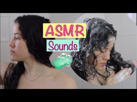 ASMR/ Hair wash, Scrubbing & brushing sounds🛁💆🏻‍♀️