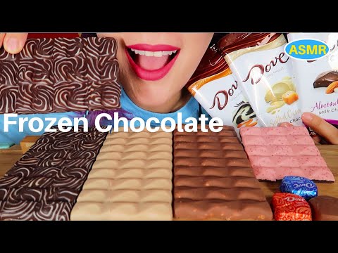 ASMR FROZEN CHOCOLATES MUKBANG|얼린 초콜릿 리얼사운드 먹방|CURIE.ASMR