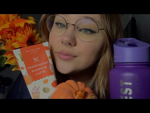 ASMR Cozy, Fall Themed Triggers (Tapping, Tracing)