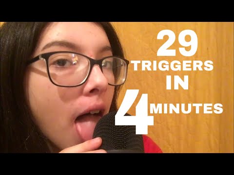29 TRIGGERS IN 4 MINUTES | ASMR