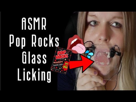 ASMR | INTENSE Wet Glass Licking With Pop Rocks 👅💦 (NEW TRIGGER)