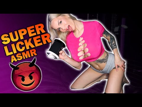 ASMR The Super LICKER 👅💥 Ear eating Girlfriend / super slow and intense til you lose