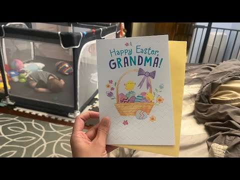 ASMR Writing With Pen 🖊️ Card for Grandma 👵 #happyeaster