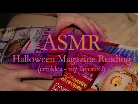 ASMR Halloween Magazines - Hello October! - Crinkles, Soft Talking, Page Rustling/Turning