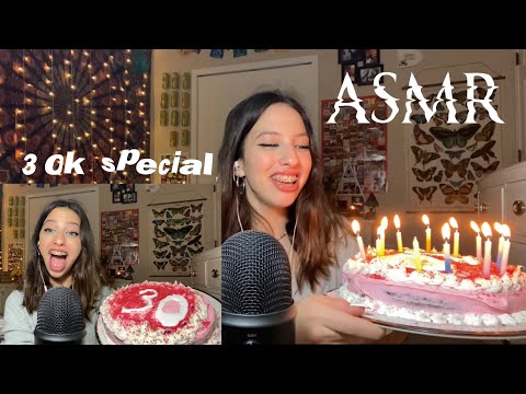 ASMR EATING CAKE 30k Special 🎂