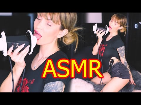 ASMR BEST Wet intimate Ear Licking & Eating  - Intense Mouth Brathing Sounds to relax
