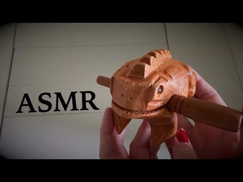 ASMR Playing With Frog 🐸 (Relaxing Wood Sounds)