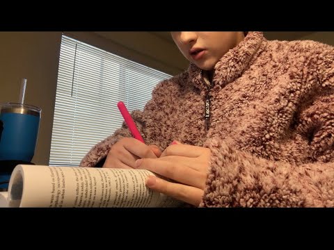 ASMR Study With Me || Natural, whispering, typing etc