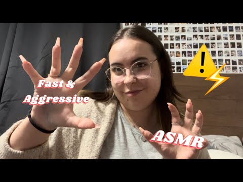 Fast & Aggressive Tapping & Scratching & Whispering ASMR