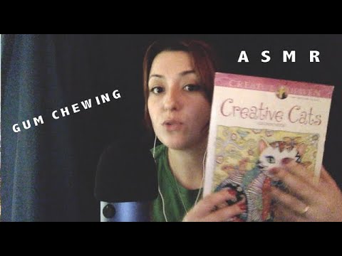 Türkçe ASMR | SAKIZ Eşliğinde Kitap Boyama | Gum Chewing | Coloring Book | Whisper