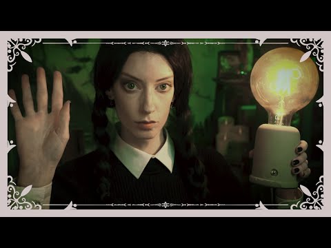 ASMR 👀 Ep5- An Utterly Odd Medical Exam with Wednesday Addams💡(Light Triggers, Observing You)