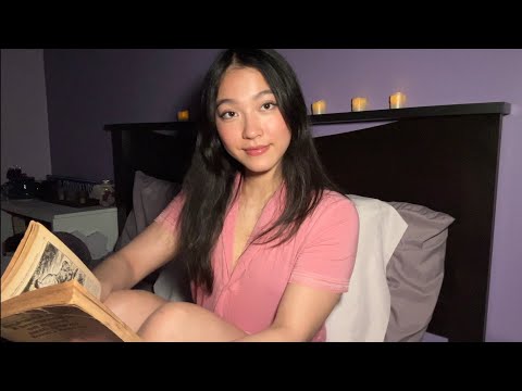 ASMR Fall Asleep in Bed with Me | Reading you a Bedtime Story on a Rainy Night 😴☔️