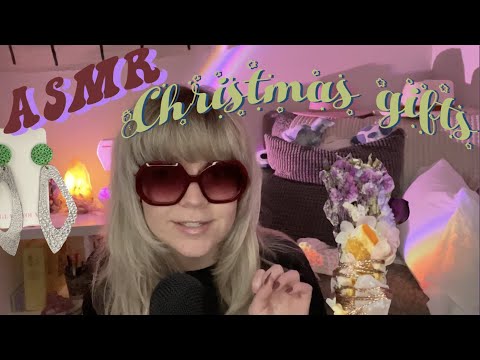 ASMR What I got for Christmas show & tell 🎁 (tapping, scratching, ramble) & health update