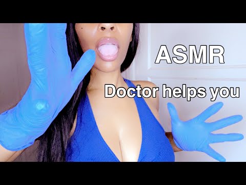 ASMR| Doctor helps you joi Massage W/ Gloves Sounds RP & 10k Winner 🎉