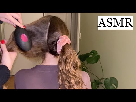 ASMR | Lots of Spraying Sounds, Sectioning & Hair Brushing for Relaxation (no talking)