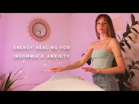 ASMR REIKI energy healing for insomnia & anxiety | plucking, hand movements | POV ROLEPLAY