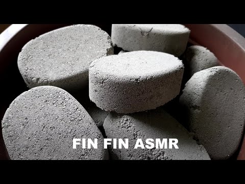 ASMR : Gritty Cement Blocks Crumble | Dry & Water # 327