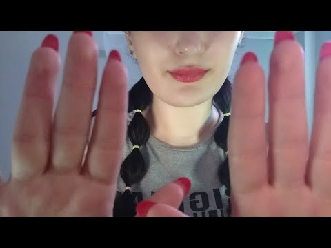 ASMR(UP CLOSE)gently touching your face,whispering, mouth sounds 🦋🌙