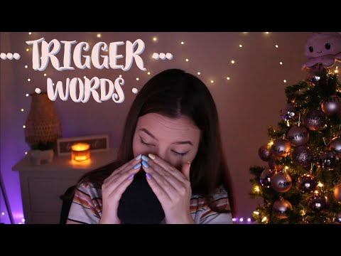 ASMR ♡ Trigger Words w/ Letter Tracing & Visuals