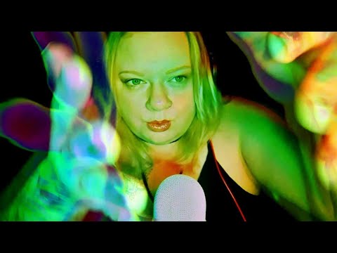 MEGA intense mic blowing with hand movements (psychedelic style) [ASMR]