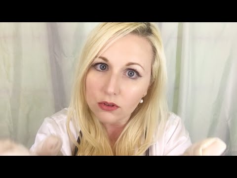 ASMR Face and Neck Examination Roleplay With Gloves | Lymph Node Check