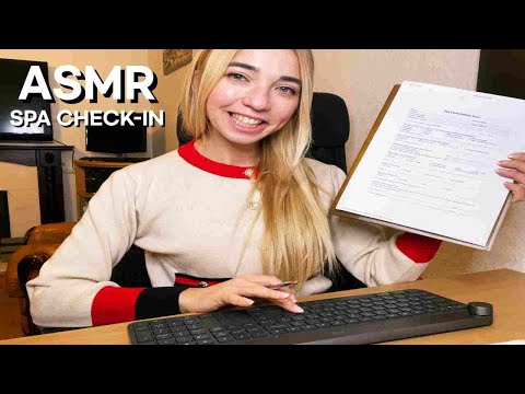 ASMR Spa Check In / Soft Spoken, Typing/Writing, Personal Attention