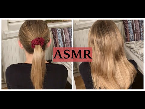ASMR Hair Play Session With My Sister, No Talking (Relaxing Hair Brushing, Straightening & Styling)
