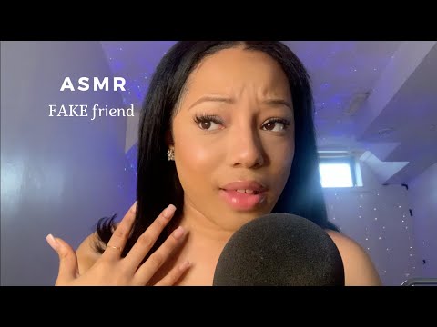 ASMR- Mean/Fake friend "does" your eyebrows W/ gum chewing sounds (loud)💁🏽‍♀️