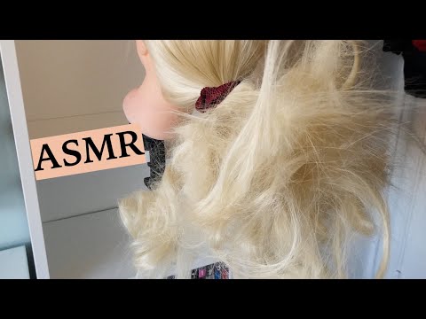 ASMR BREAKING MY MANNEQUIN'S HAIR FOR THIS VIDEO (Fast & Aggressive Hair Play, Brushing And Teasing)