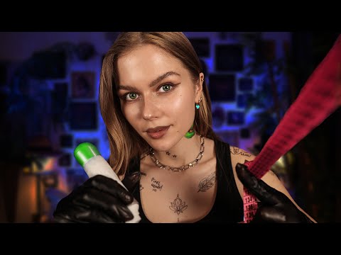 ASMR Alisa's New Tattoo Shop RP.  (Sketching & Drawing On Your Skin)