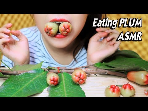 ASMR Eating plum, eating sound, mukbang| LINH-ASMR