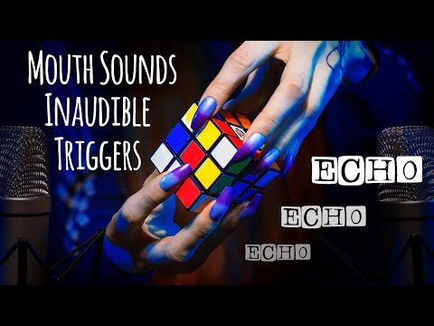 ASMR - INAUDIBLE ECHO WHISPER & MOUTH SOUNDS 💤 Ear to ear layered with tingly triggers